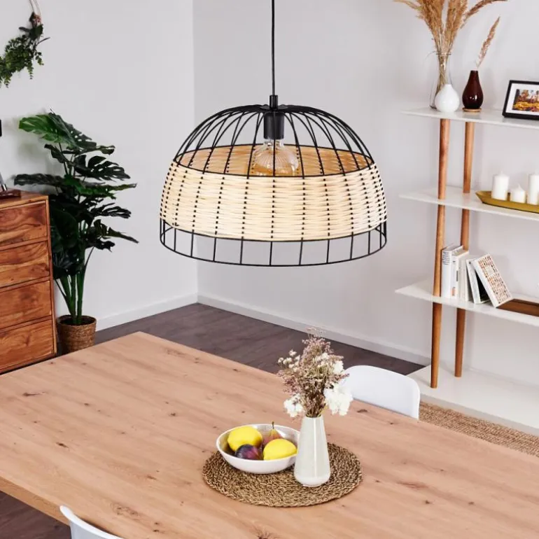 Suspension Samal Noir, 1 lumière