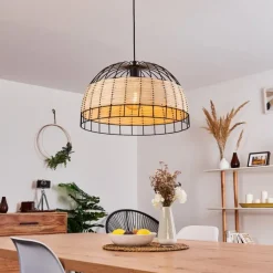 Suspension Samal Noir, 1 lumière