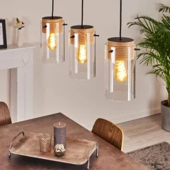 Suspension Sarteano Noir, 3 lumières