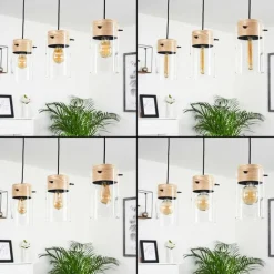 Suspension Sarteano Noir, 3 lumières