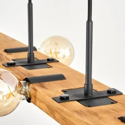 Suspension Schanis Écru, Noir, 5 lumières