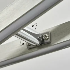 Suspension Schleitheim Chrome, Nickel mat, Blanc, 1 lumière