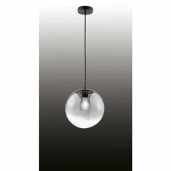 Suspension SCHÖNER WOHNEN-Kollektion MIRROR Noir, 1 lumière
