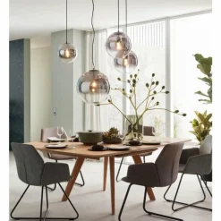 Suspension SCHÖNER WOHNEN-Kollektion MIRROR Noir, 1 lumière