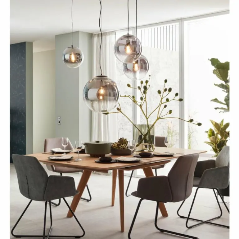 Suspension SCHÖNER WOHNEN-Kollektion MIRROR Noir, 1 lumière