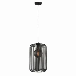 Suspension SCHÖNER WOHNEN-Kollektion Cage Noir, 1 lumière