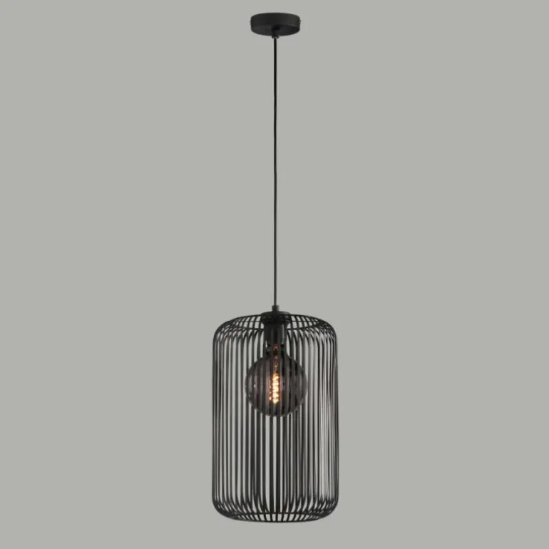 Suspension SCHÖNER WOHNEN-Kollektion Cage Noir, 1 lumière