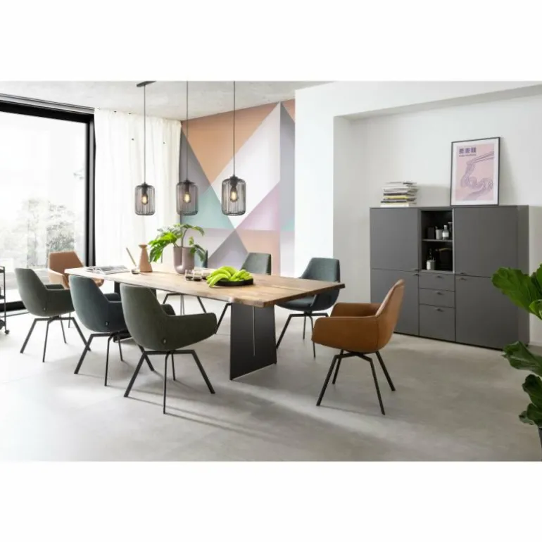 Suspension SCHÖNER WOHNEN-Kollektion Cage Noir, 3 lumières