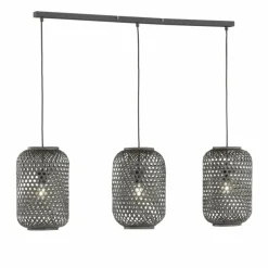 Suspension SCHÖNER-WOHNEN-Kollektion Calla Noir, 3 lumières