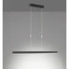 Suspension SCHÖNER-WOHNEN-Kollektion Straight LED Noir, 1 lumière