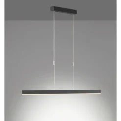 Suspension SCHÖNER-WOHNEN-Kollektion Straight LED Noir, 1 lumière
