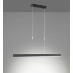Suspension SCHÖNER-WOHNEN-Kollektion Straight LED Noir, 1 lumière