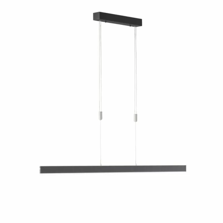 Suspension SCHÖNER-WOHNEN-Kollektion Straight LED Noir, 1 lumière