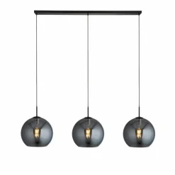 Suspension Searchlight Amsterdam Noir, 3 lumières