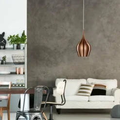 Suspension Searchlight VIBRANT Cuivre, 1 lumière