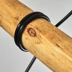 Suspension Seegaard Bois clair, Noir, 4 lumières