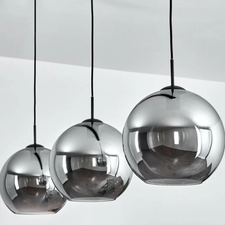 Suspension Semrong Noir, 3 lumières