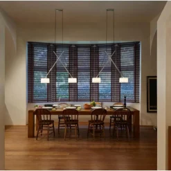 Suspension Serien Lighting TWIN LED Chrome, 2 lumières