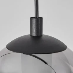 Suspension Sernf Noir, 3 lumières