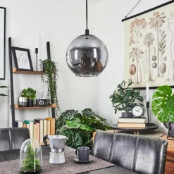 Suspension Sernf Noir, 1 lumière