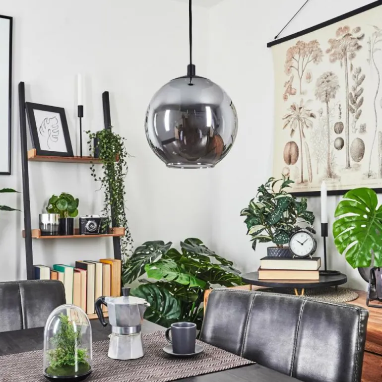 Suspension Sernf Noir, 1 lumière