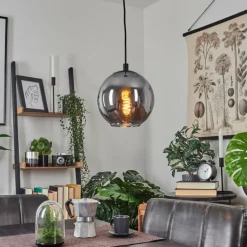 Suspension Sernf Noir, 1 lumière