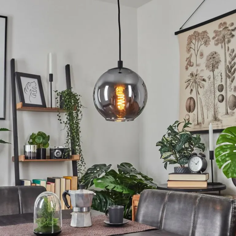 Suspension Sernf Noir, 1 lumière