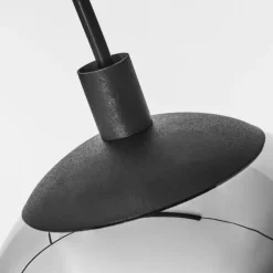 Suspension Sernf Noir, 3 lumières