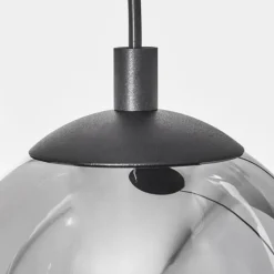 Suspension Sernf Noir, 3 lumières