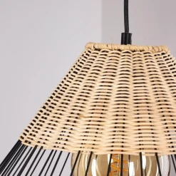 Suspension Shalo Noir, 1 lumière