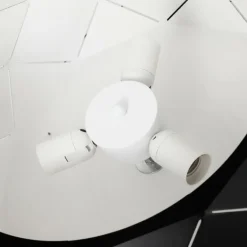 Suspension Shouver Noir, 3 lumières