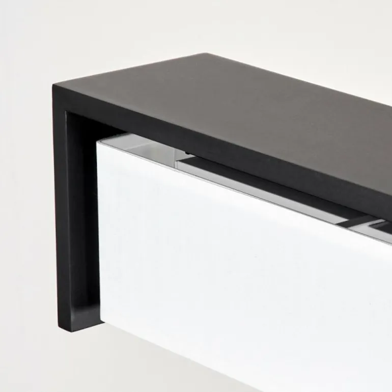 Suspension Siders LED Noir, 1 lumière, Changeur de couleurs