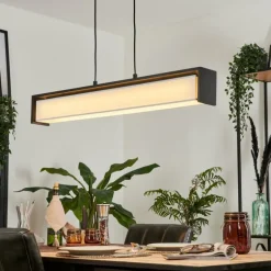 Suspension Siders LED Noir, 1 lumière, Changeur de couleurs