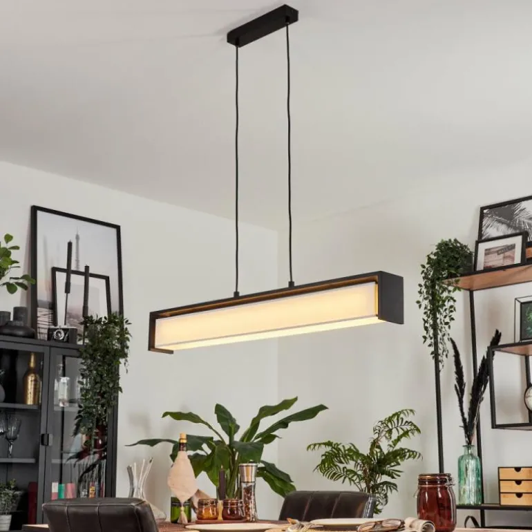 Suspension Siders LED Noir, 1 lumière, Changeur de couleurs