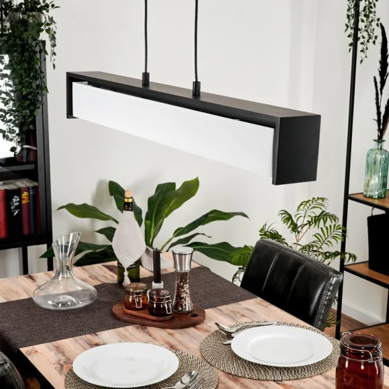 Suspension Siders LED Noir, 1 lumière, Changeur de couleurs