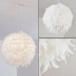 Suspension Skaulo Blanc, 1 lumière