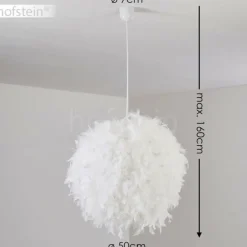 Suspension Skaulo Blanc, 1 lumière