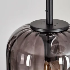 Suspension Skiatook Noir, 3 lumières