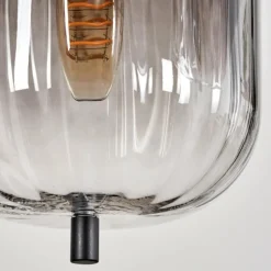 Suspension Skiatook Noir, 8 lumières