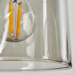 Suspension Skovde Argenté, 4 lumières