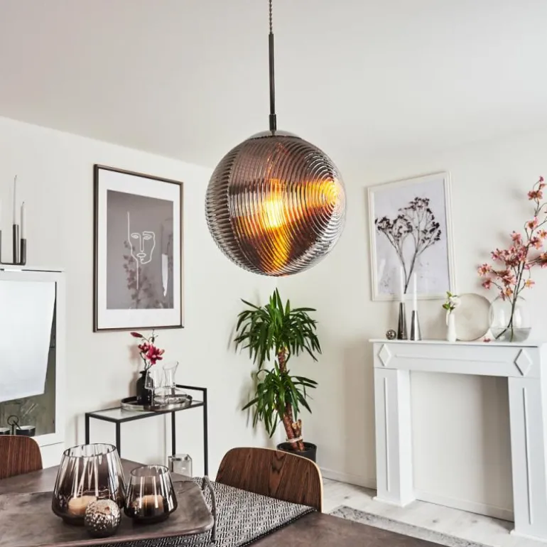 Suspension Sénal Chrome, 1 lumière