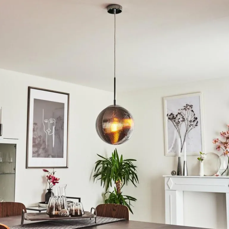 Suspension Sénal Chrome, 1 lumière