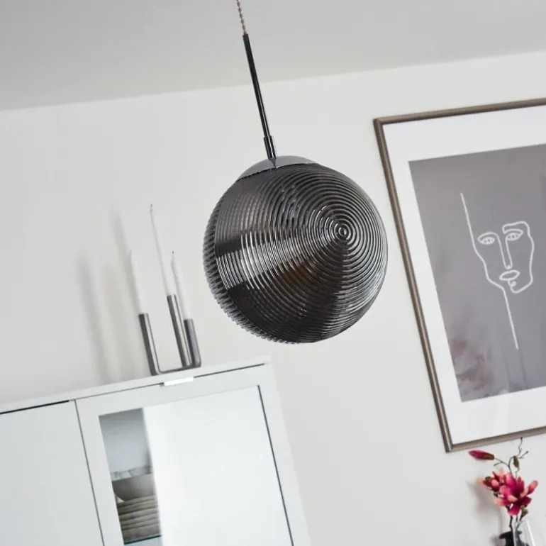 Suspension Sénal Chrome, 1 lumière