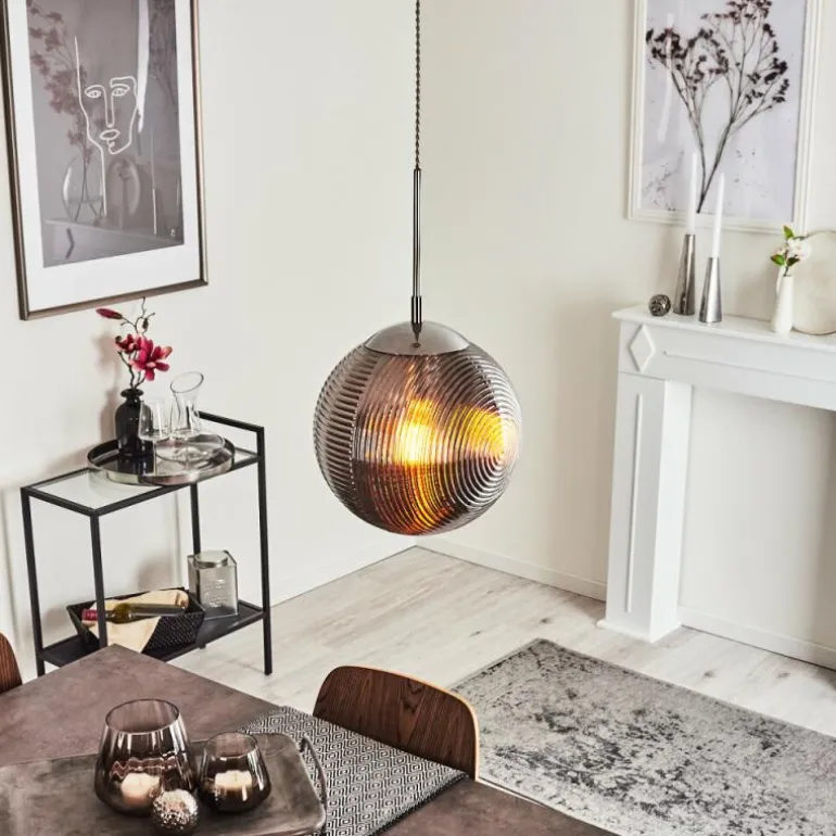 Suspension Sénal Chrome, 1 lumière