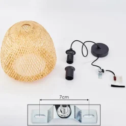 Suspension Solera Noir, 1 lumière