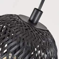 Suspension Solera Noir, 3 lumières