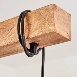 Suspension Sontey Écru, Noir, 4 lumières