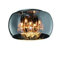 Suspension Sorpetaler Leuchten Vapore Chrome, 5 lumières