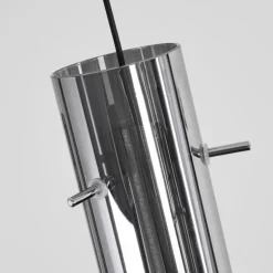 Suspension Souffort LED Chrome, 5 lumières