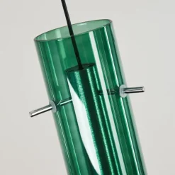 Suspension Souffort LED Chrome, 5 lumières